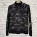 Athleta Womens Triumph Printed Hoodie Size L Black Camo Zip Sweatshirt 511504