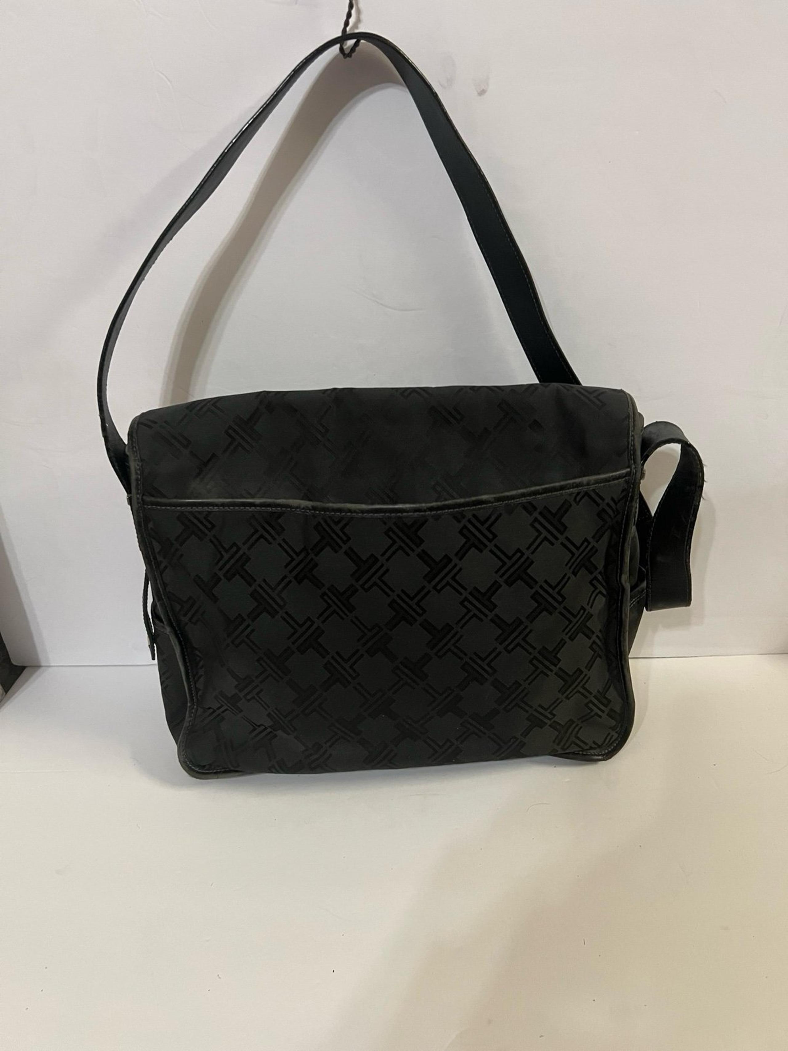 Tumi The Signature Collection Black Logo Shoulder Messenger Bag