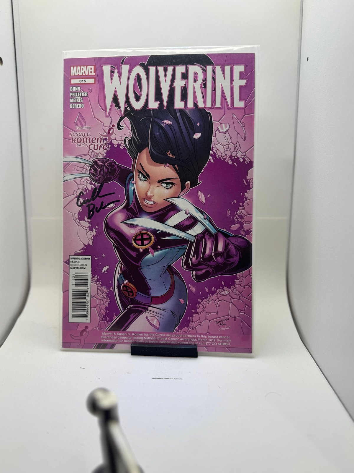 Wolverine 315 breast cancer awareness variant! Signed cullen bunn!