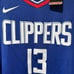 NWT LA Clippers Paul George Nike Blue Swingman Jersey Icon Edition