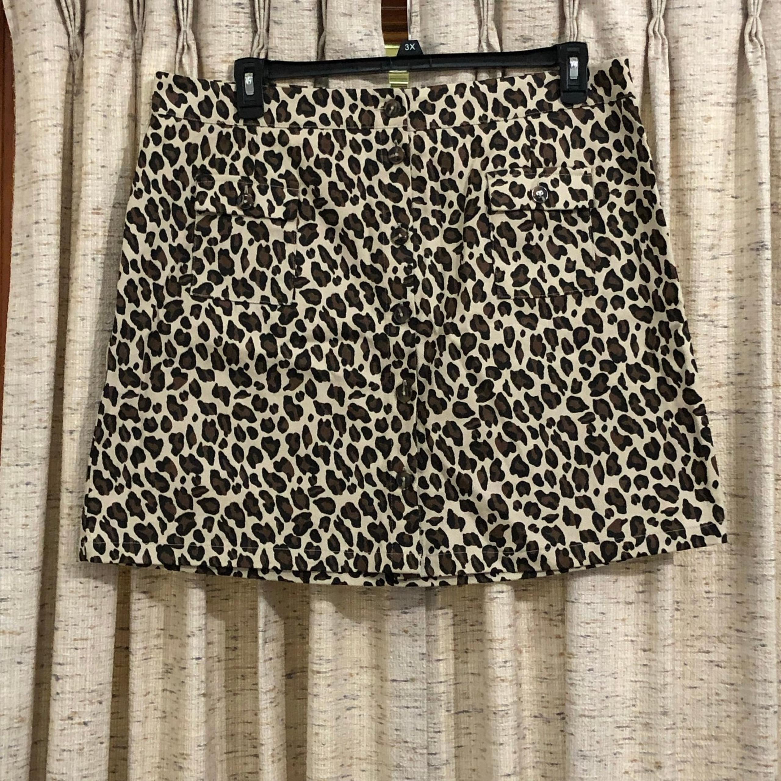 Umgee Animal Print Mini Skirt - XL