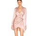 Superdown Women’s Sophie Draped Mini Dress in Nude Pink Sz XS