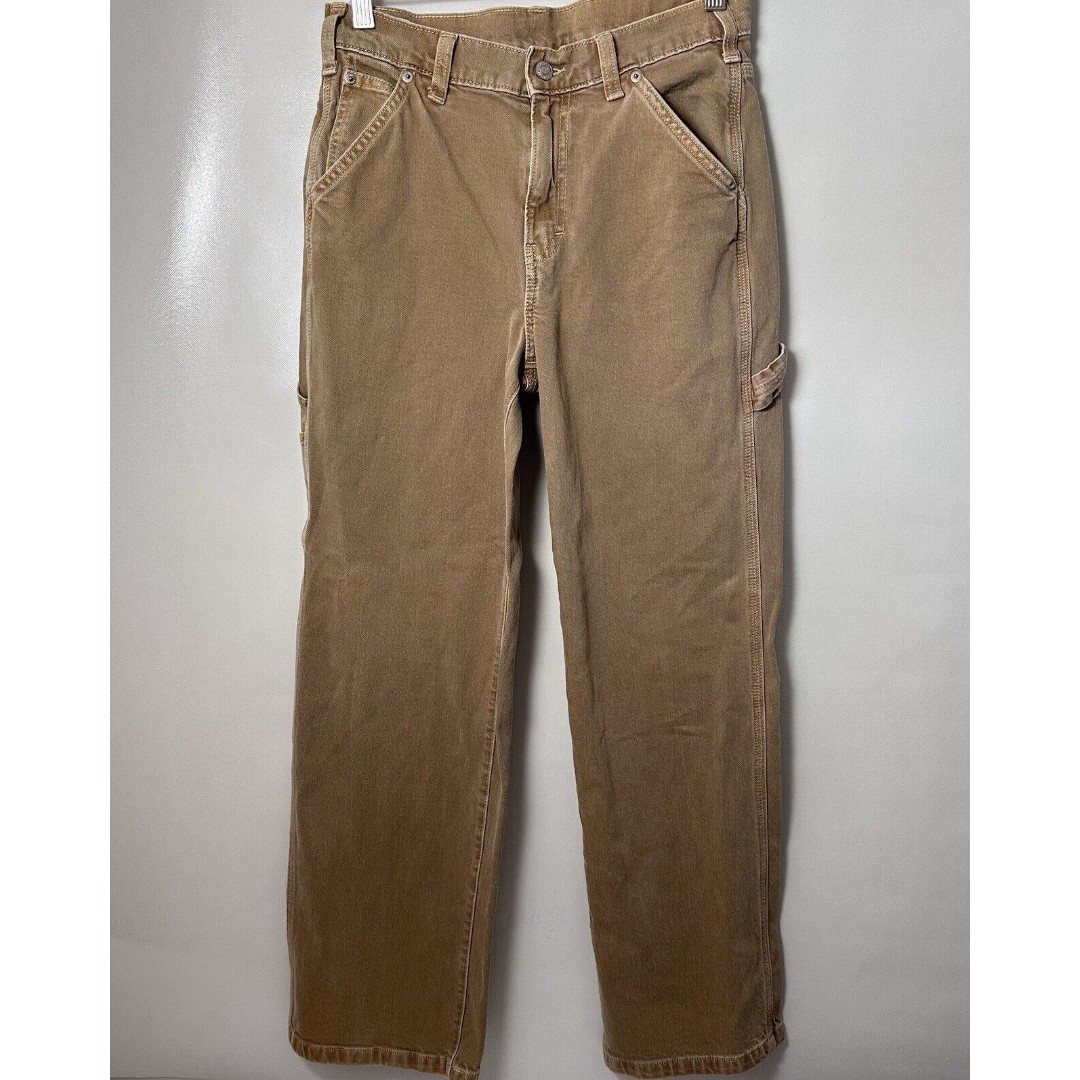 Gap Jeans 90s Carpenter Tan Relaxed Sun Washed Skater Grunge School Street 26/2s