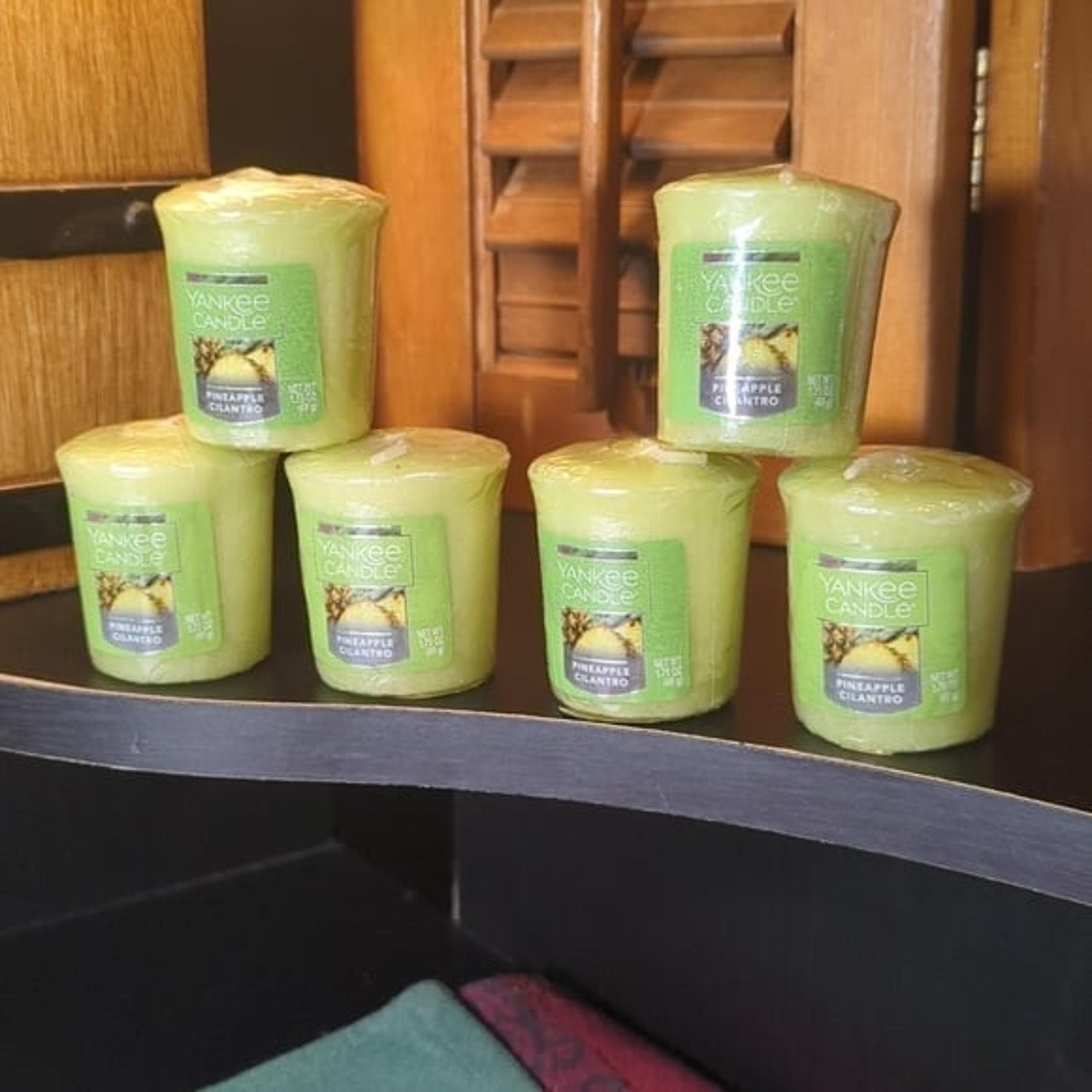 Yankee Candle Pineapple Cilantro Sampler Votive Lot of 6 Coconut NEW NIP NICE