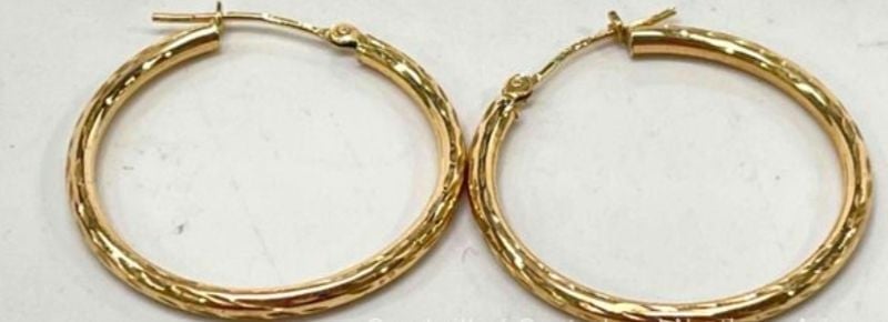 10K Gold Hoop Earrings