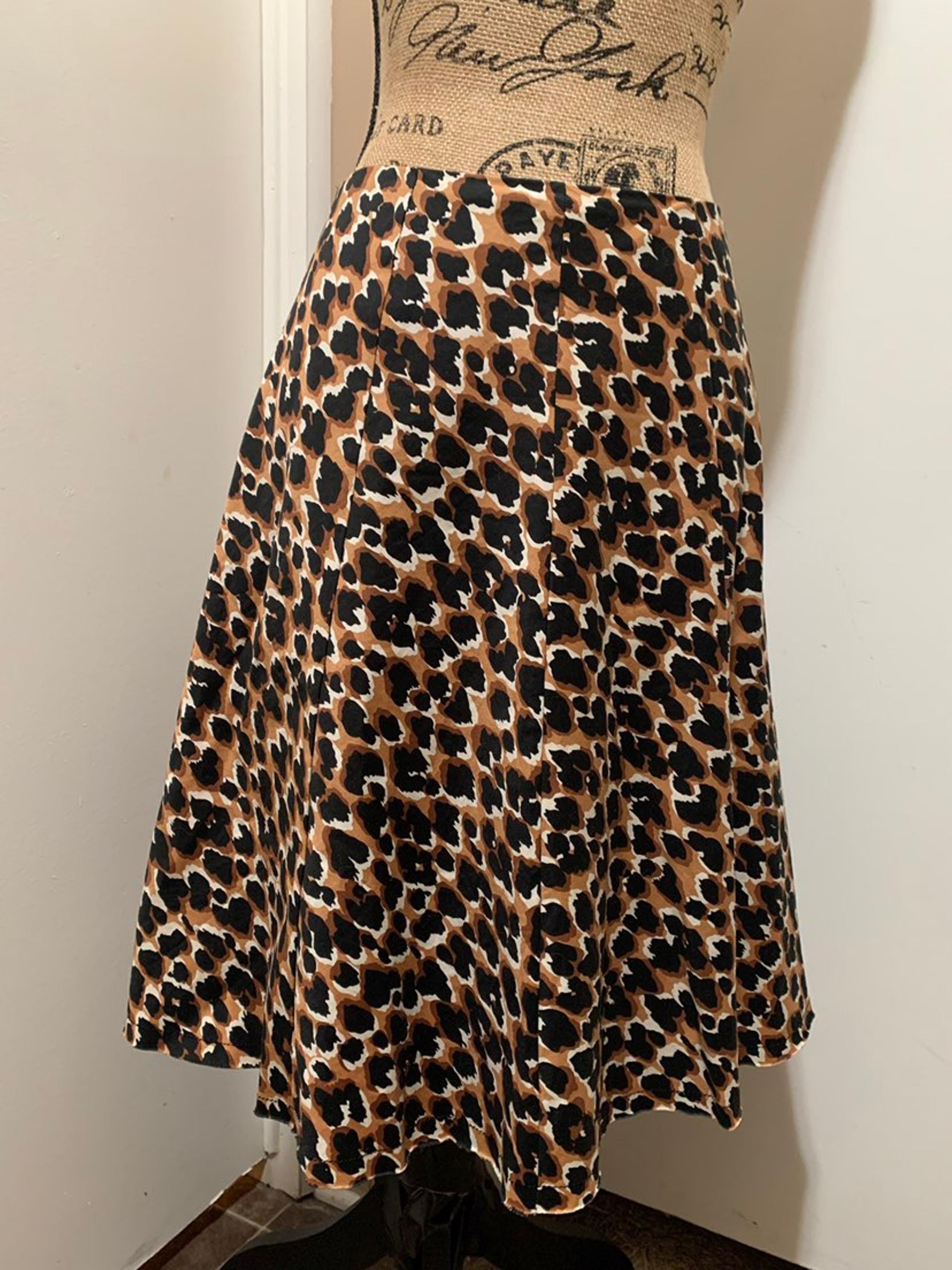 Trina Turk A-Line Abstract Animal Print Skirt
