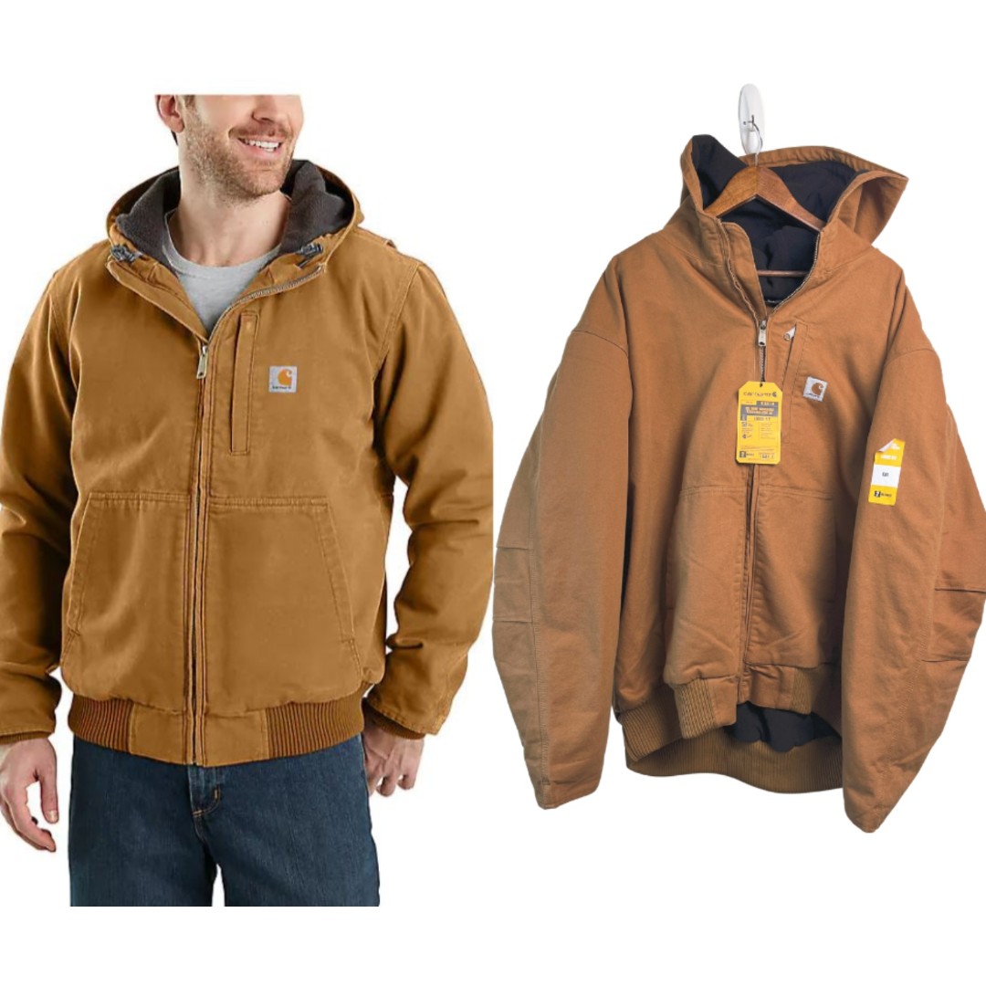 Carhartt Full Swing Size 4XL Loose Fit Washed Duck Fleece Line NEW Active Jacket