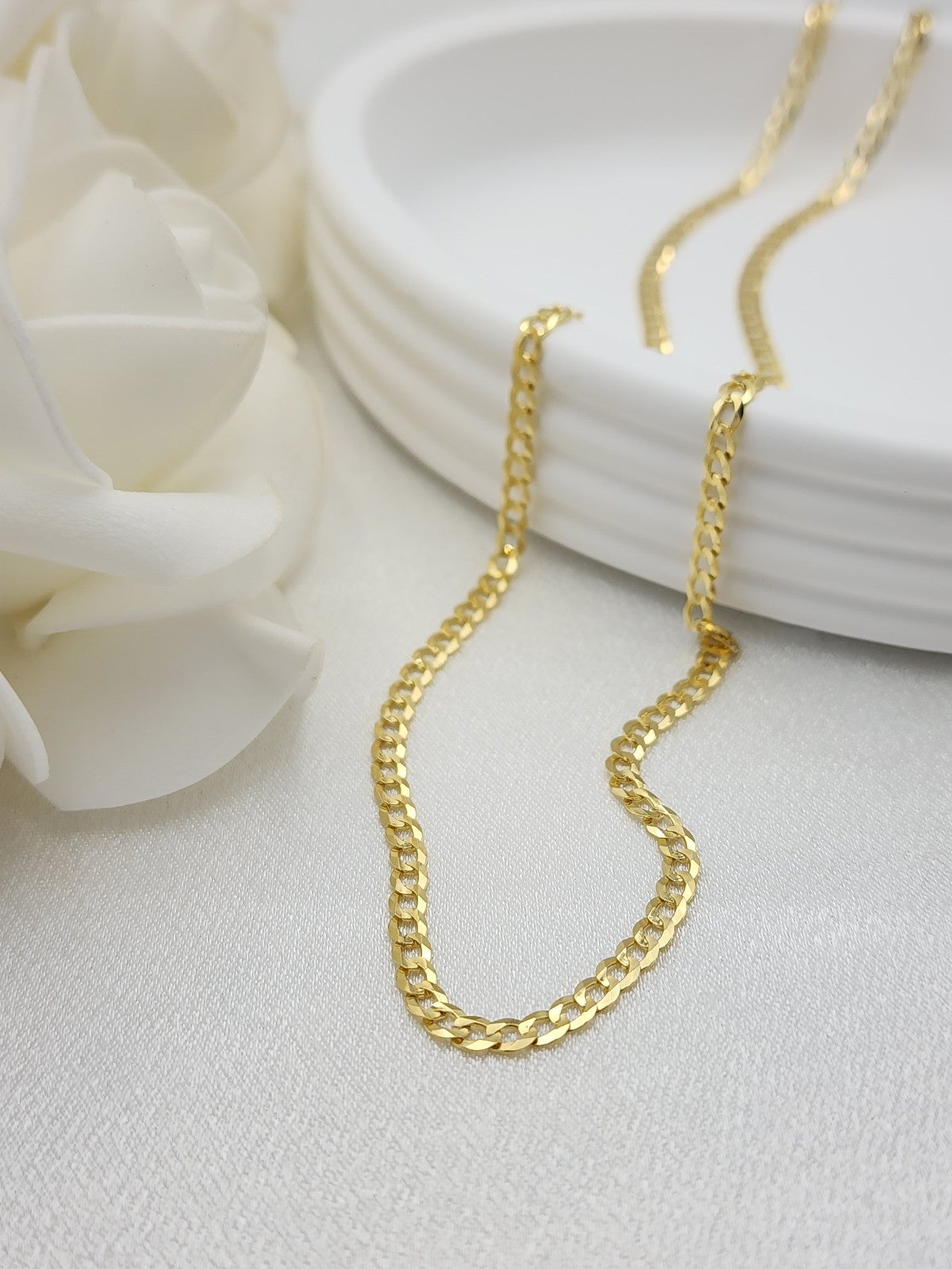 Solid 14k gold 20 Inches Cuban Chain - 3MM