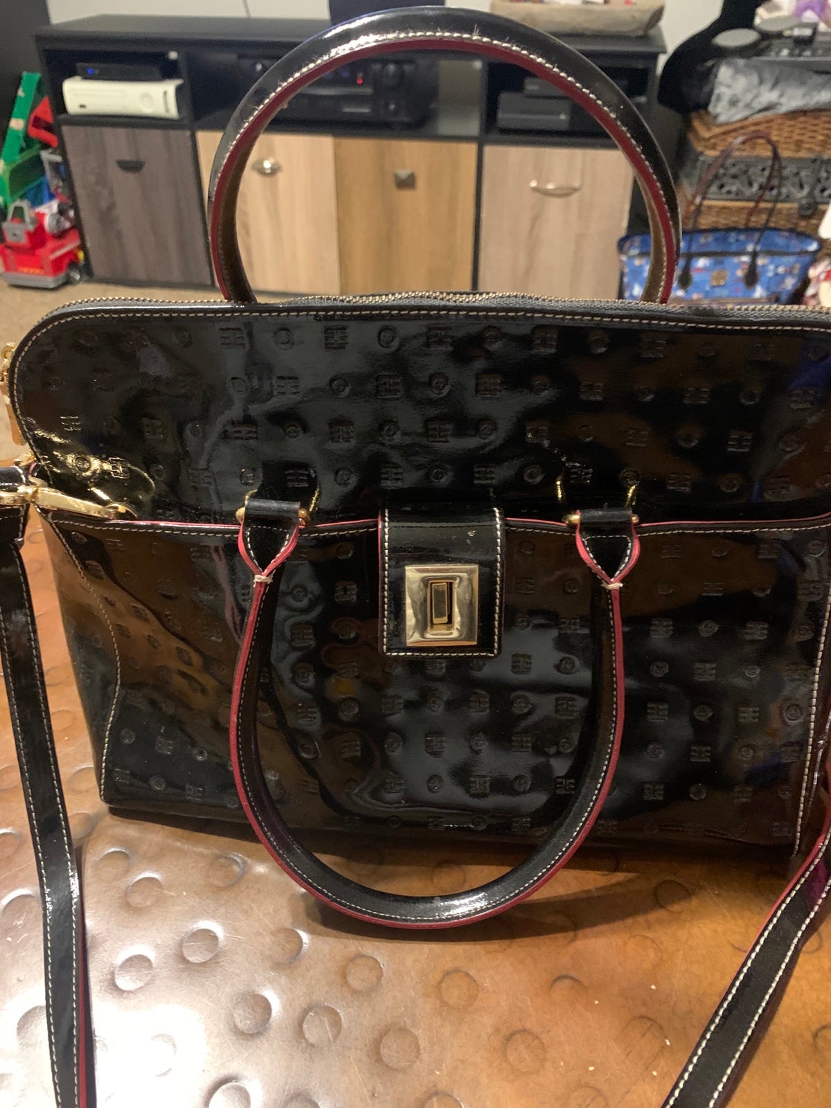 Acadia Leather Handbag in Black Purse Tote
