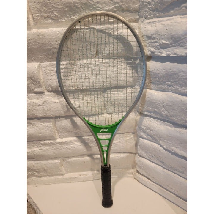 Vintage Retro 1982 Prince Classic Green Tennis Racket 4 1/4 Grip With Cover