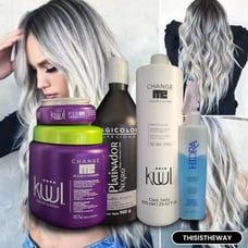 KUUL Powder & Cream Developer 30 Vol + WAX + MAGICOLOR PLATINUM SHAMPOO + HIIDRA