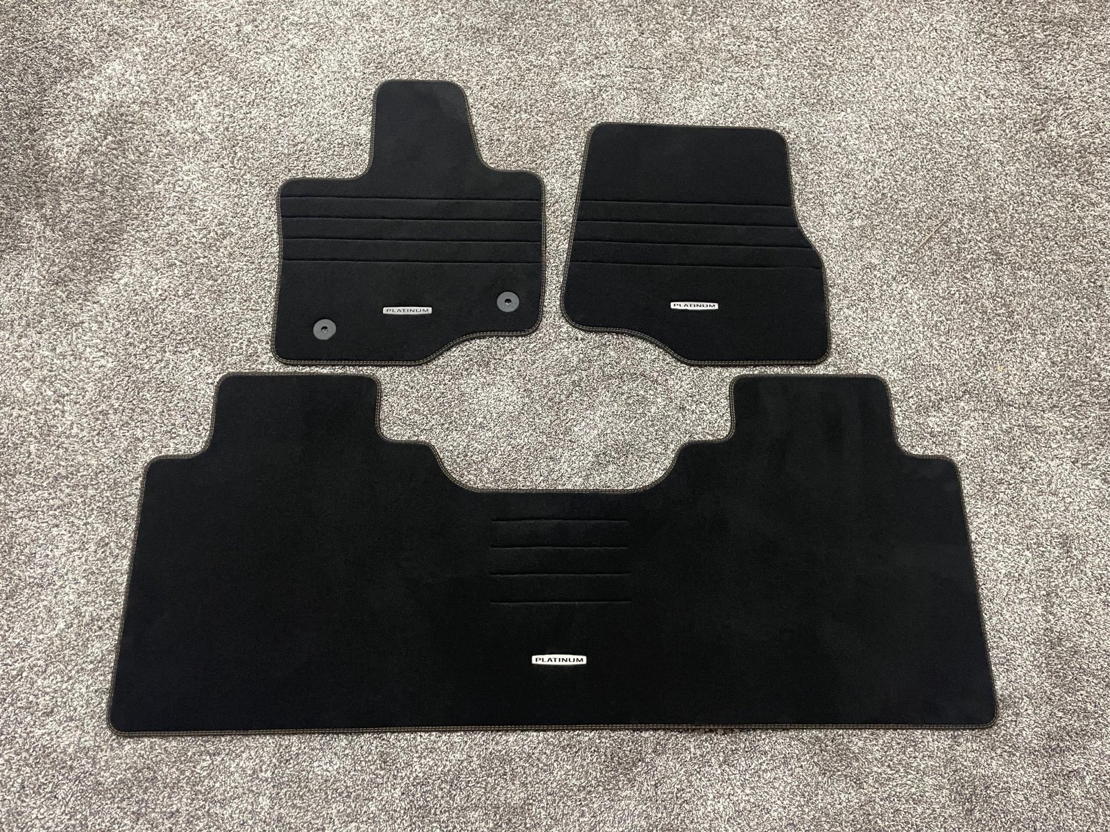 FORD ‘F-150 Platinum Crew Cab’ Black Carpet OEM Front Floor Mats - (2021-2023)