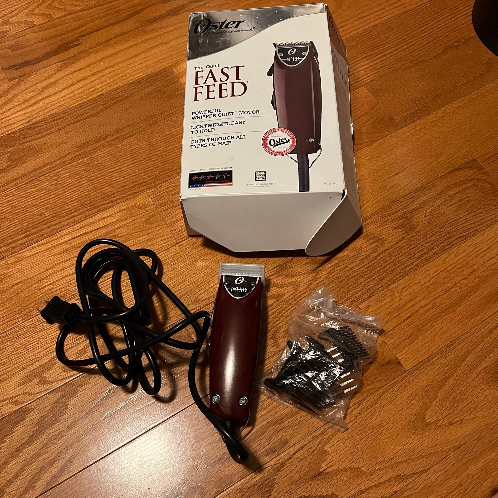 Oster Professional Fast Feed Hair Clippers #76023-510 Barber Salon Haircut
