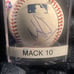 Mack 10 signed baseball