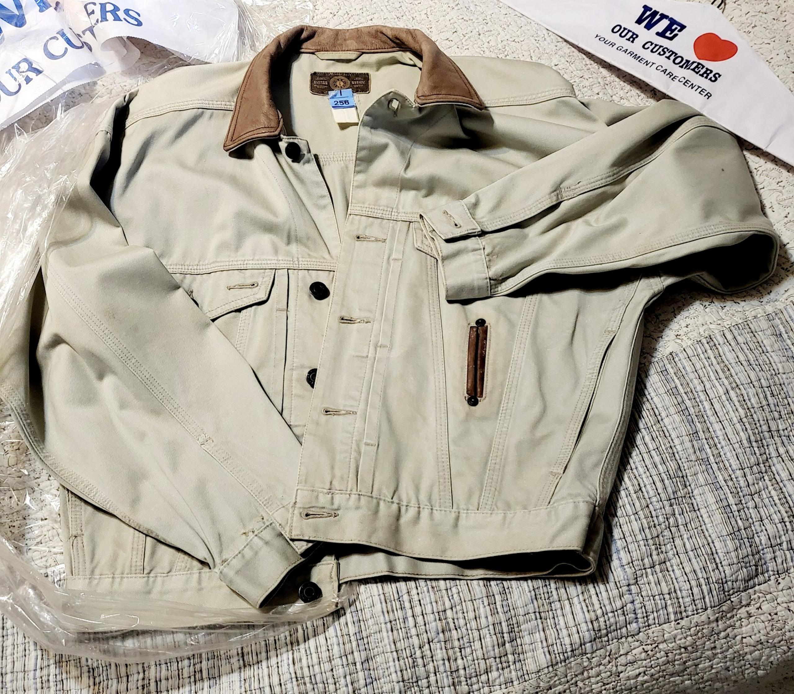 GAP Classic 1969 VINTAGE Denim Jacket- Jean Jacket Leather detail Women's sz L