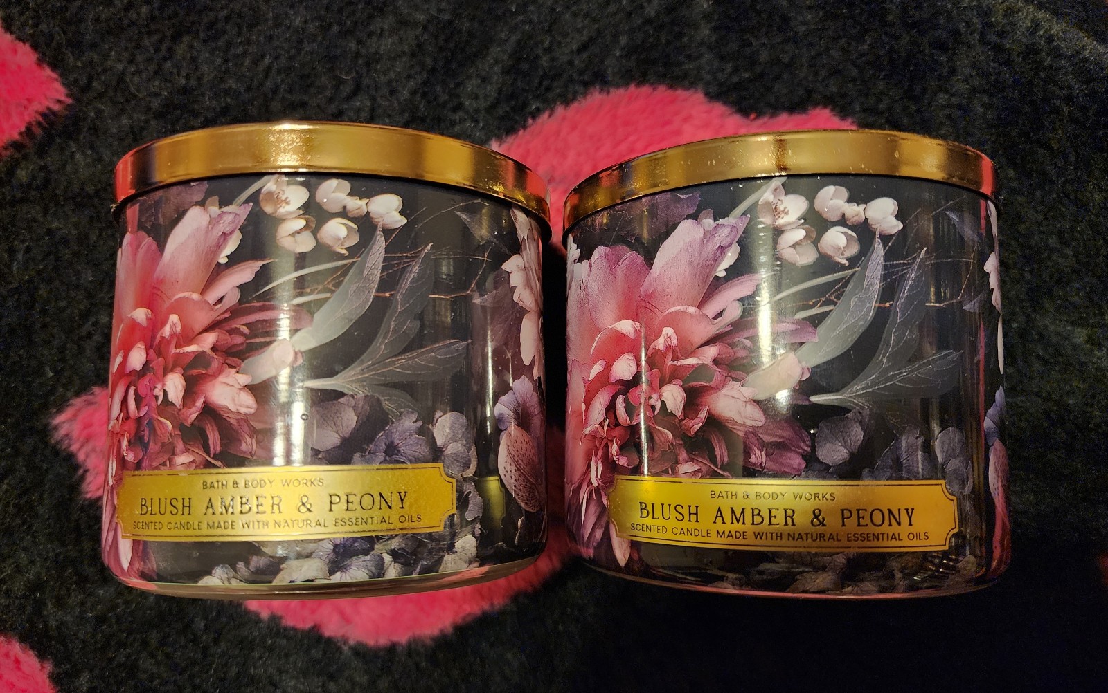 2 Blush Amber And Peony 3 Wicks