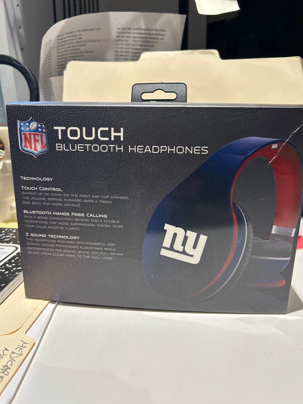 NFL blue tooth headphones