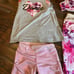 Justice Dance Active Set Tank Top, Sports Bra, Leggings, Shorts size 12/14