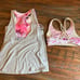 Justice Dance Active Set Tank Top, Sports Bra, Leggings, Shorts size 12/14