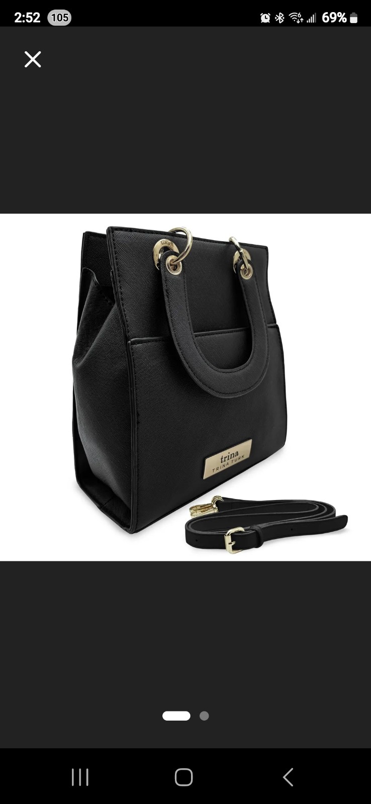 Trina Turk double handle bag