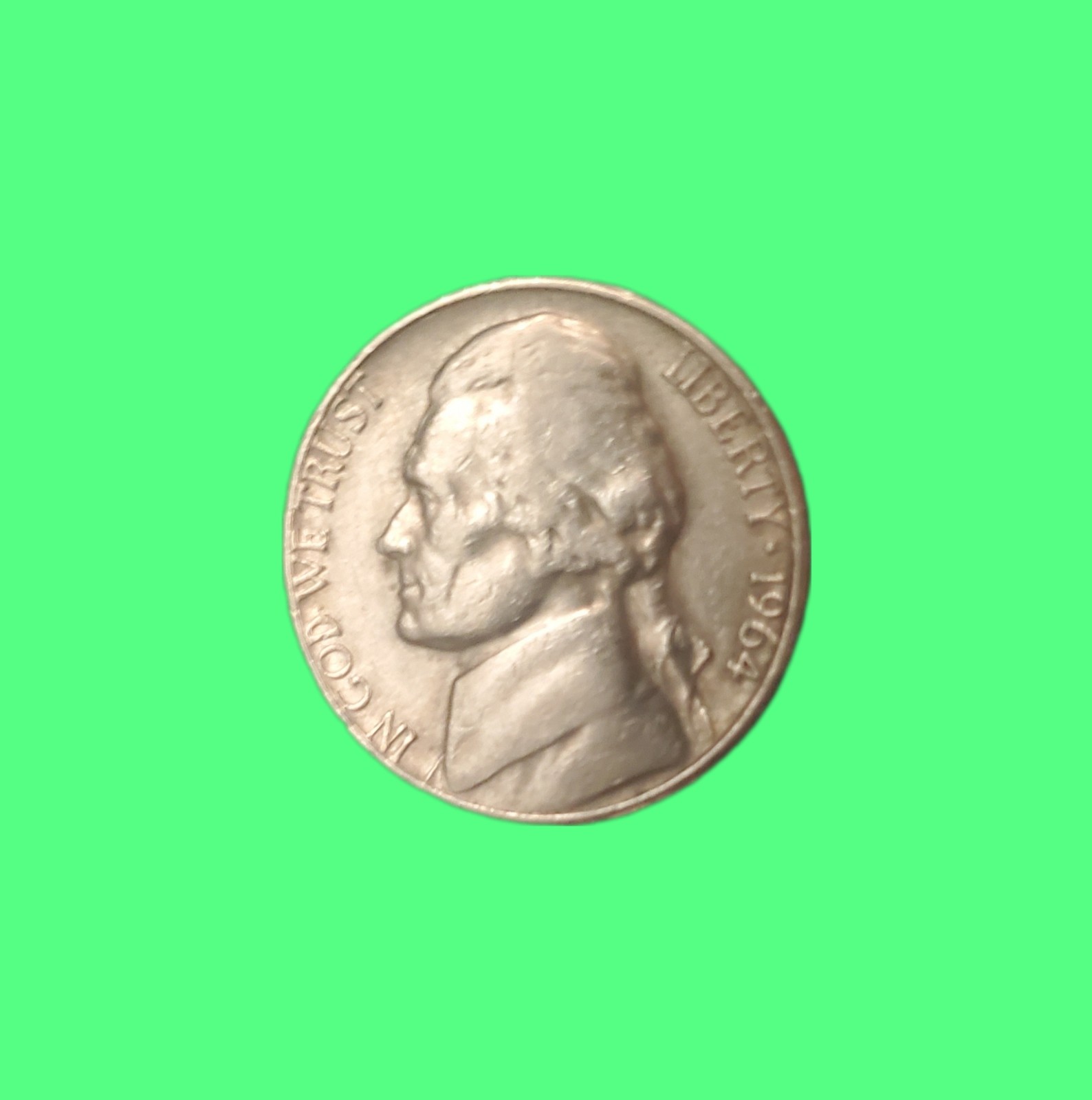 1964 d Jefferson Rare DDR/DDO D/D Monticello Off-Center Rim Strike Error