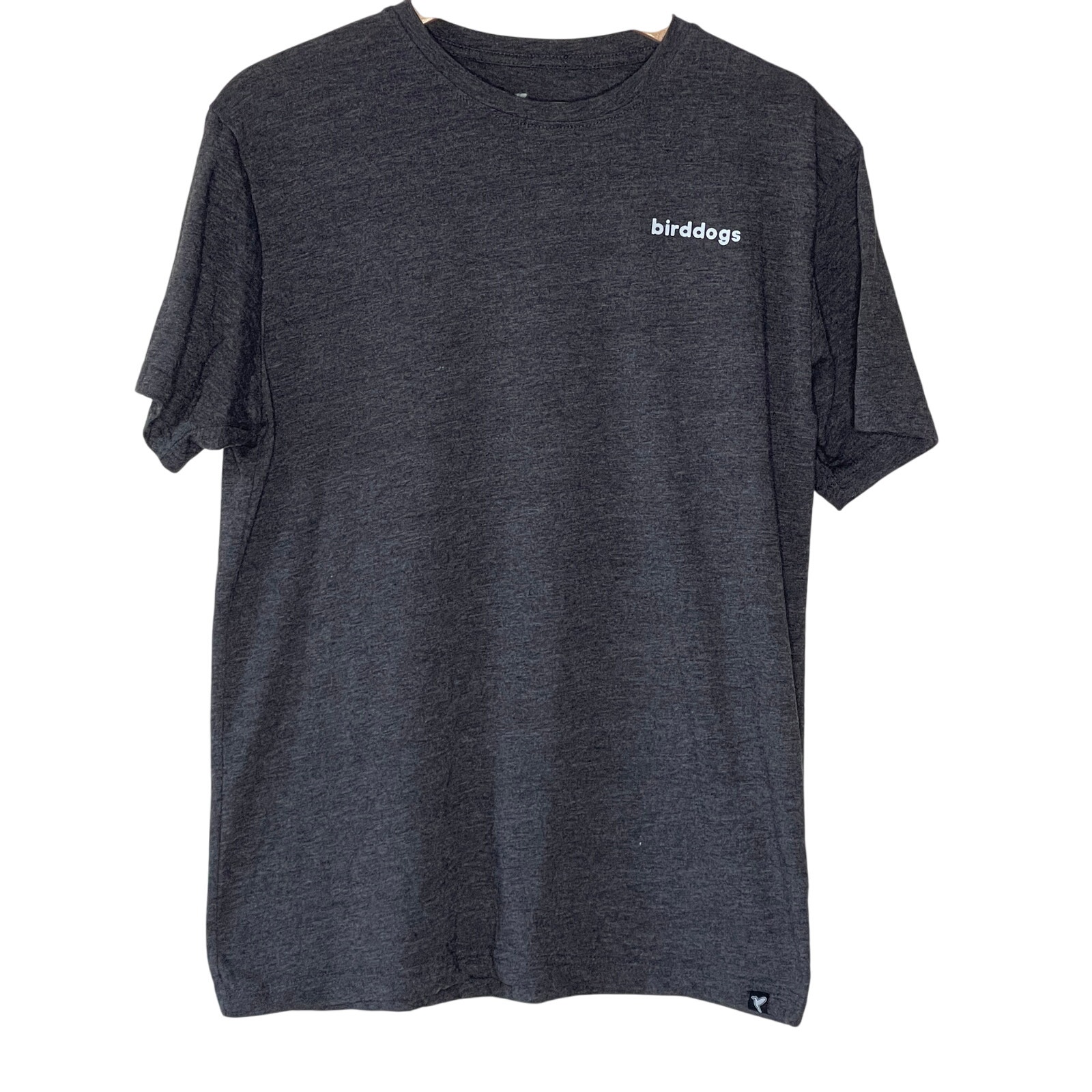 Birddogs Tee Shirt Mens Large Short Sleeve Crew Neck Gray Cotton Graphic