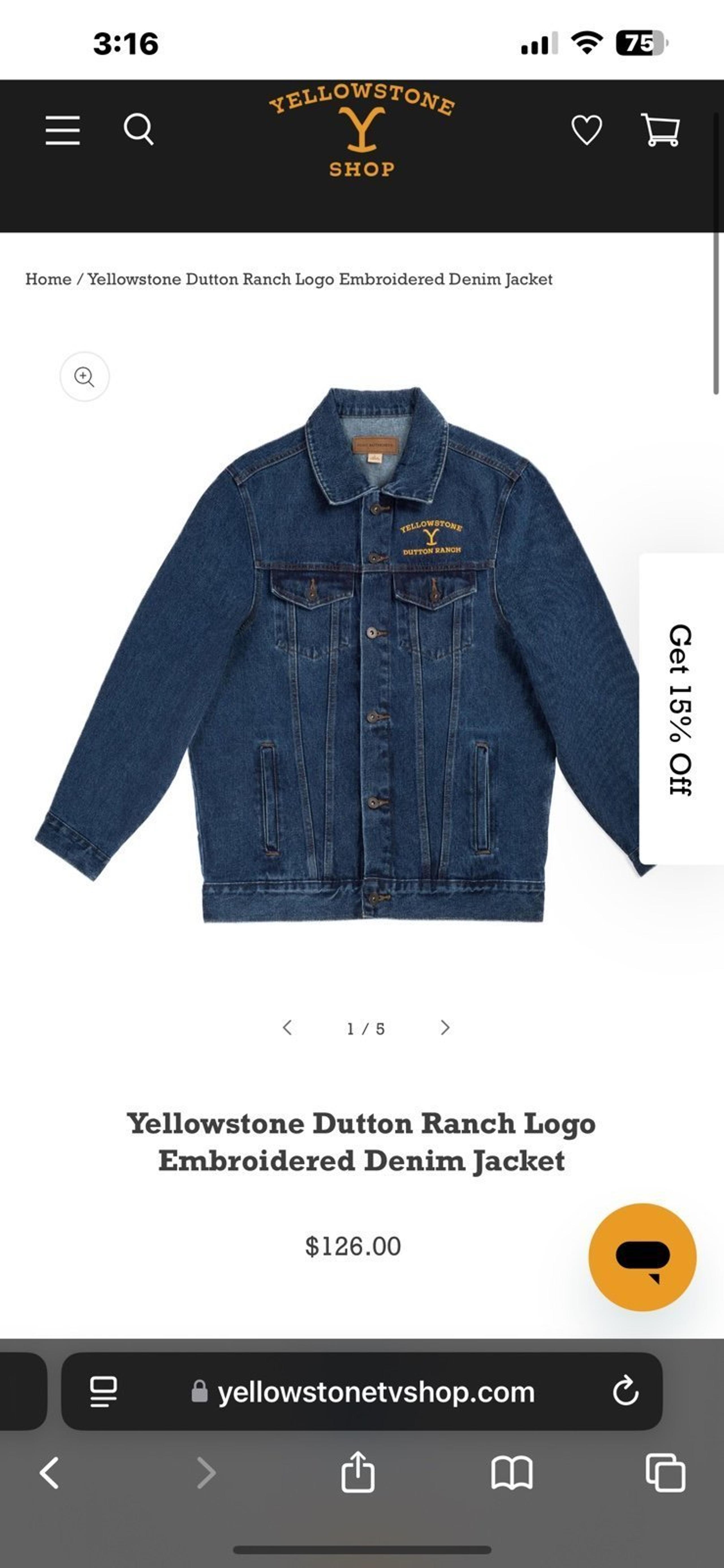 YELLOWSTONE x COLLAB DENIM JACKET - Wrangler