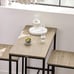Haotian Dining Table with 2 Stools - Natural