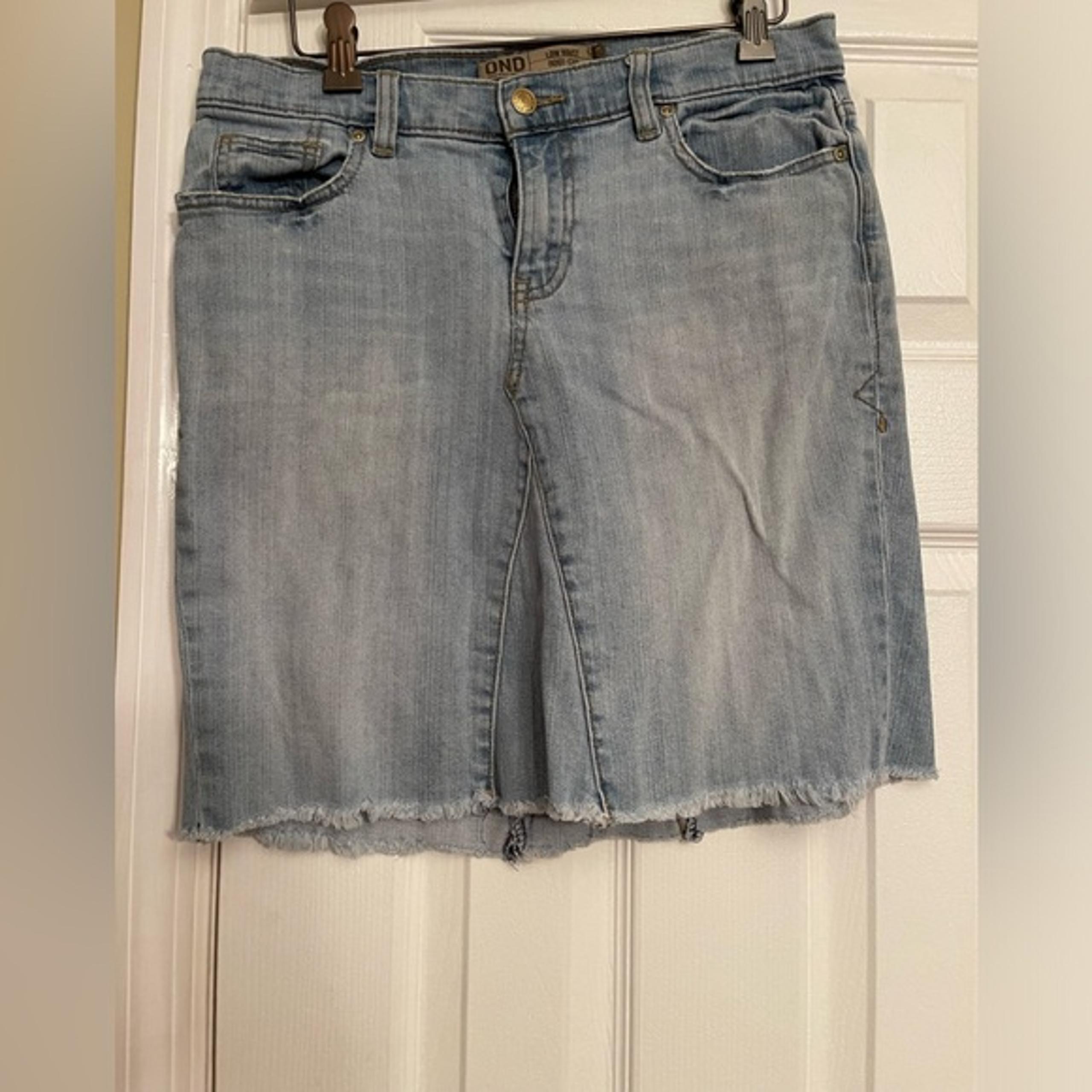 4 Denim Skirt Women's Pencil Straight Blue Jean Anthropologie - Old Navy