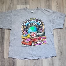 VNTG 2008 38th World 100 Dirt Car Racing Short Sleeve Screenprint T-shirt 2XL