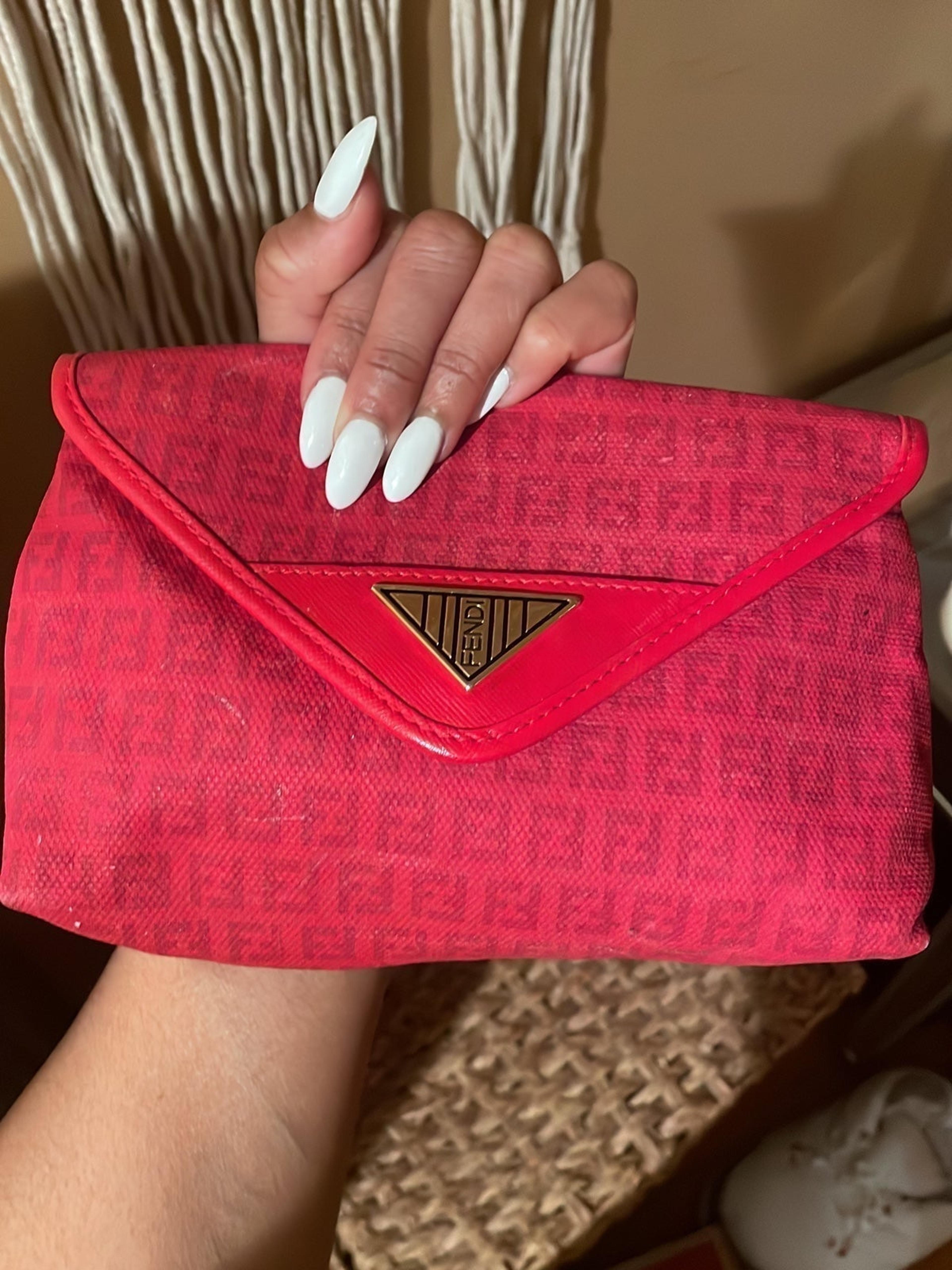Fendi red clutch bag Clearance
