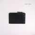 Tory Burch Britten Croc Embossed Zip Card Case Wallet In Black
