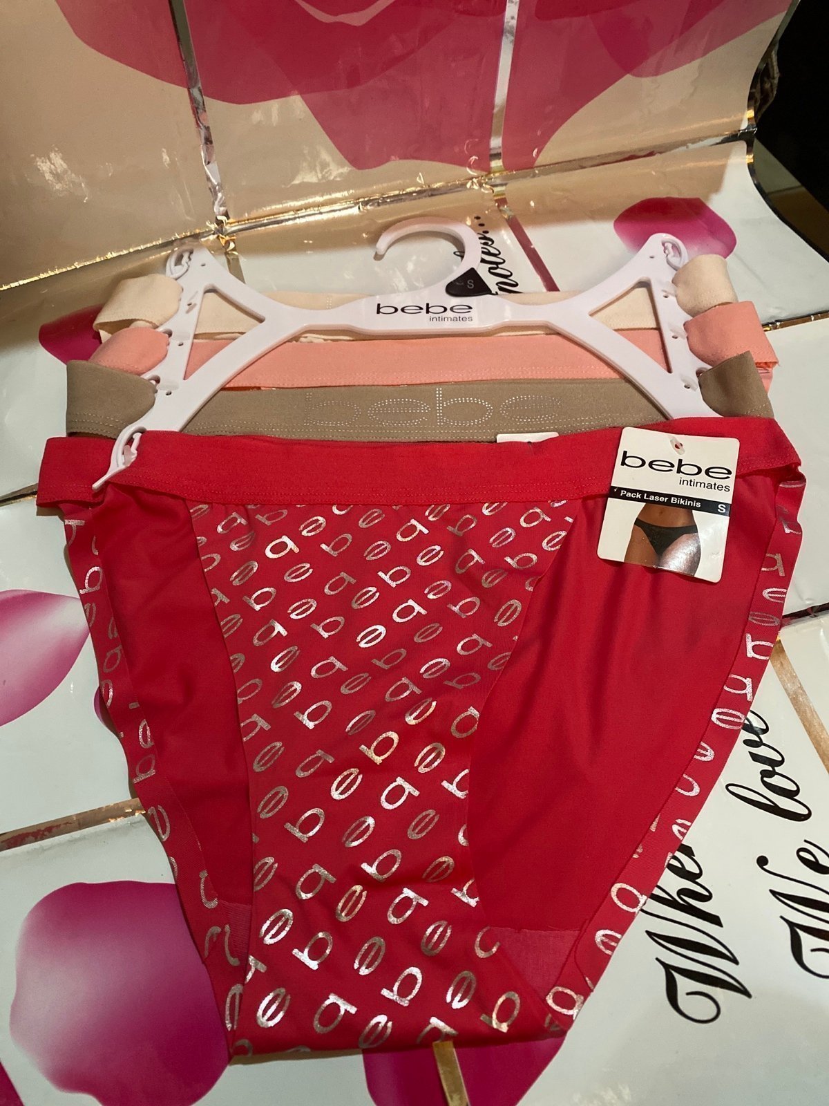 Bebe Women’s Hipster Underwear 4-pack