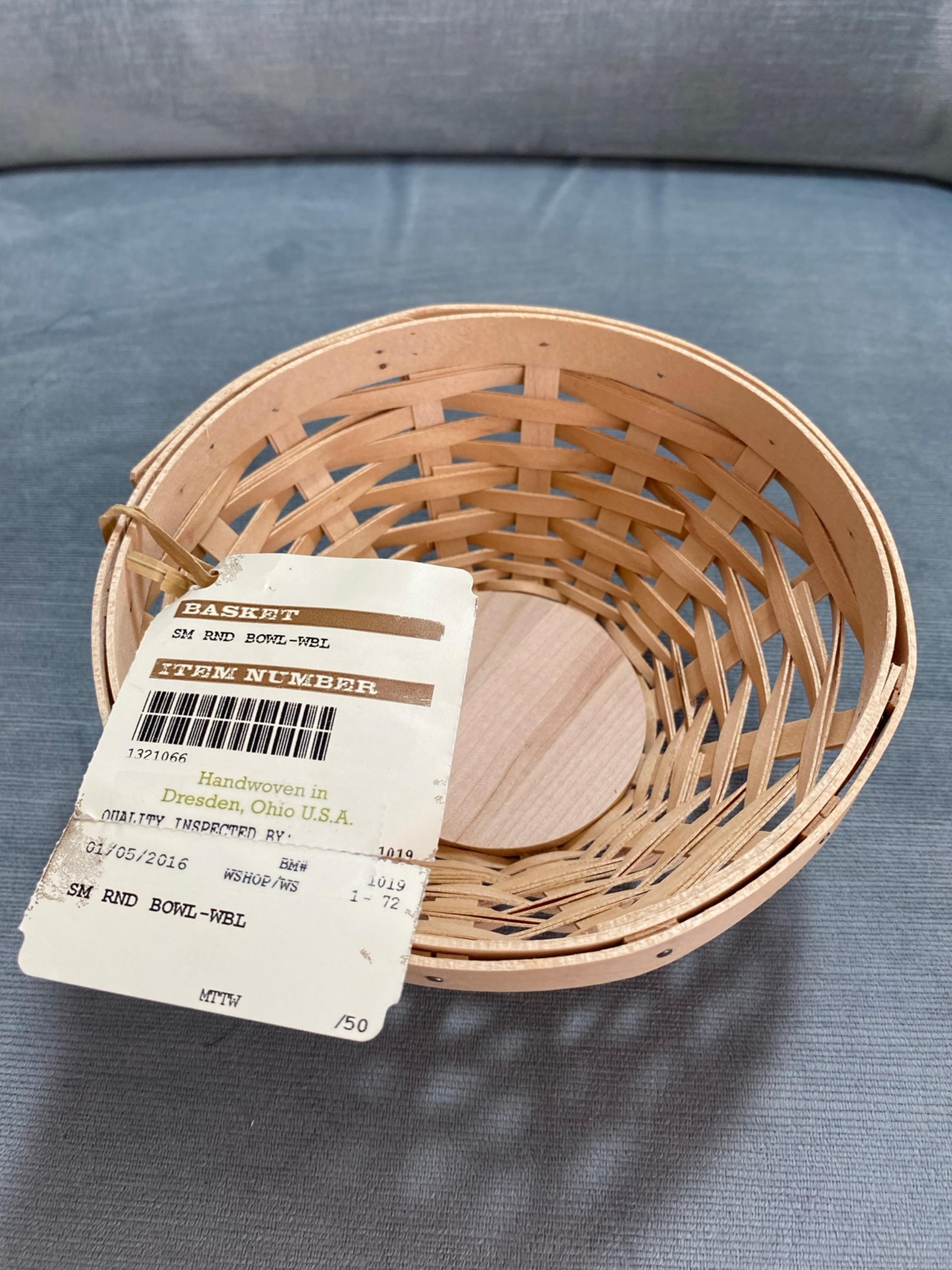 Longenberger NWT vintage Little Buddy Bowl in Natural 6.5“ x 3.5“ x 3 USA - Longaberger