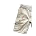 Vintage Carhartt Distressed Tan Paint Splatter Utility Cargo Shorts