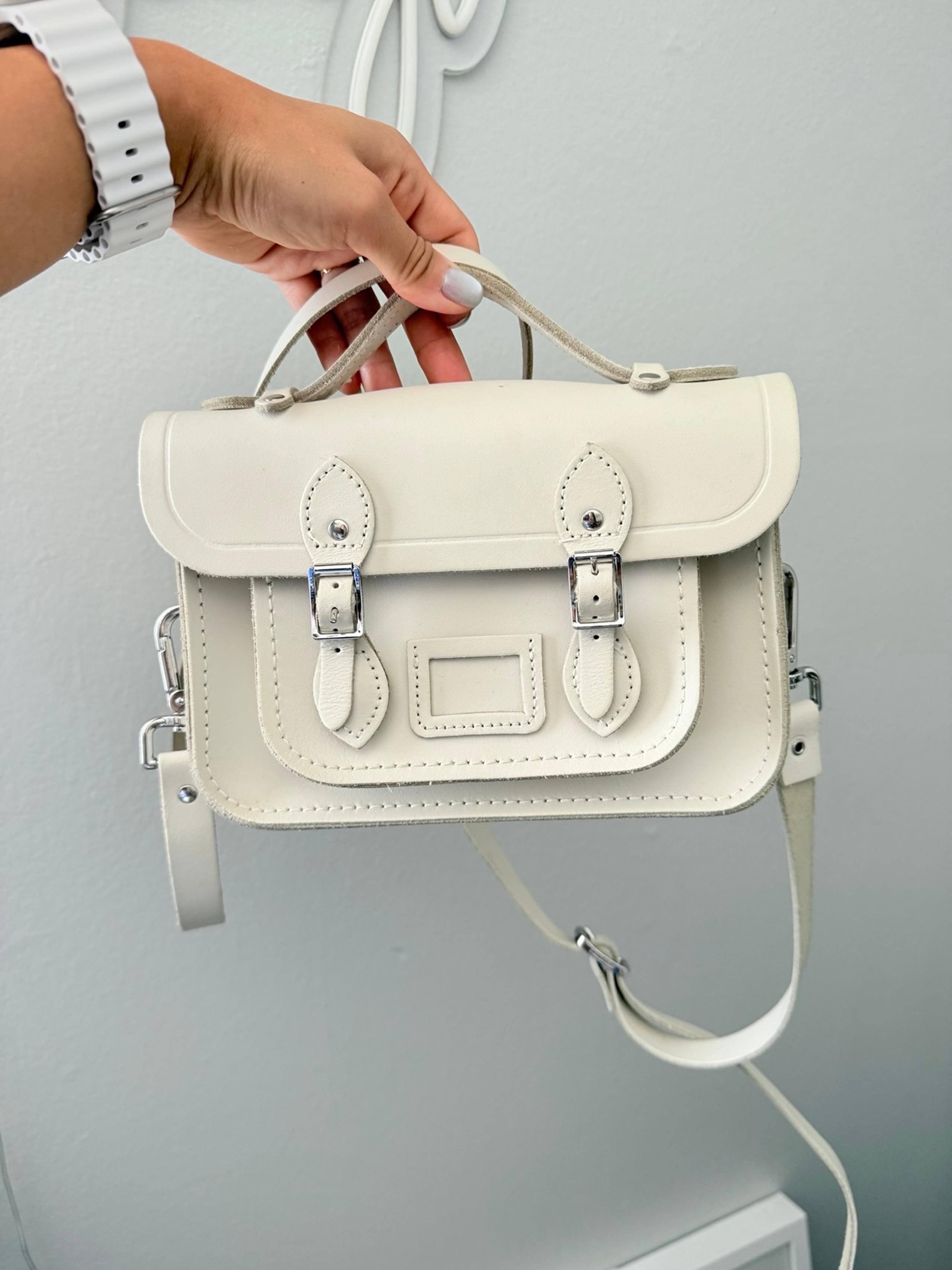 Cambridge Cream/ White Satchel Bag