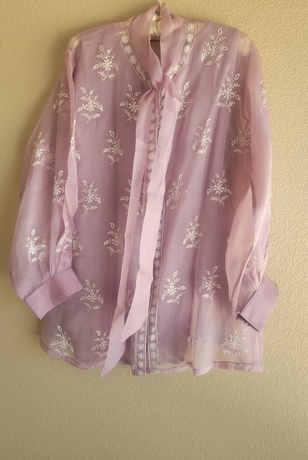 Luxurious organza cocktail top/blouse