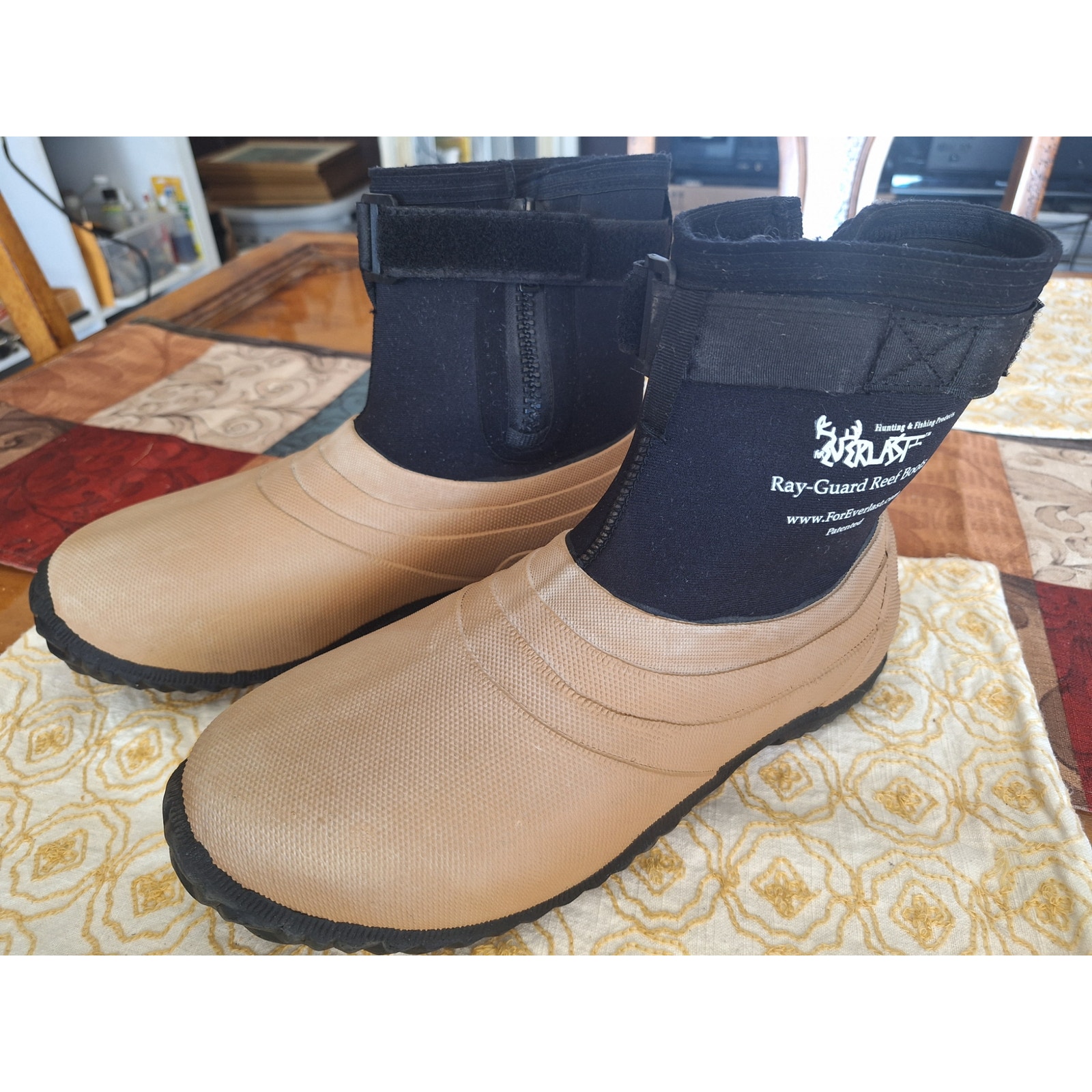 ForEverlast Ray-Guard Reef Wading Fishing Boots- Rubber Soled- Unisex-Adults M9