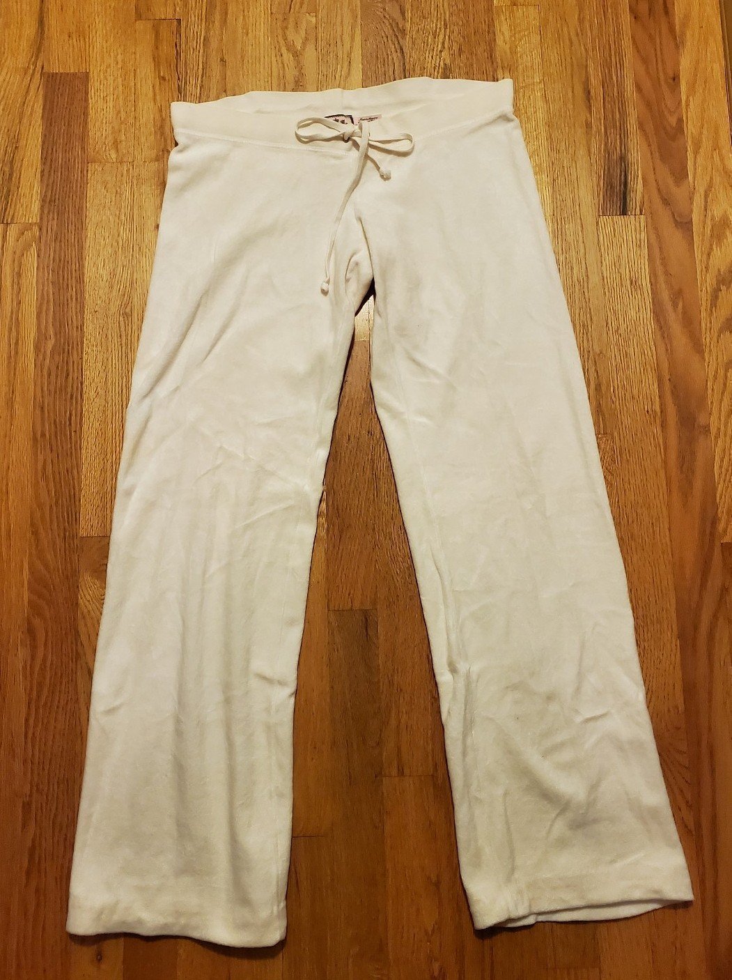 Vintage Y2k/2000's Juicy Couture White/Cream Track Pants