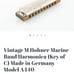 Antique 1960s Hohner Marine Band harmonica