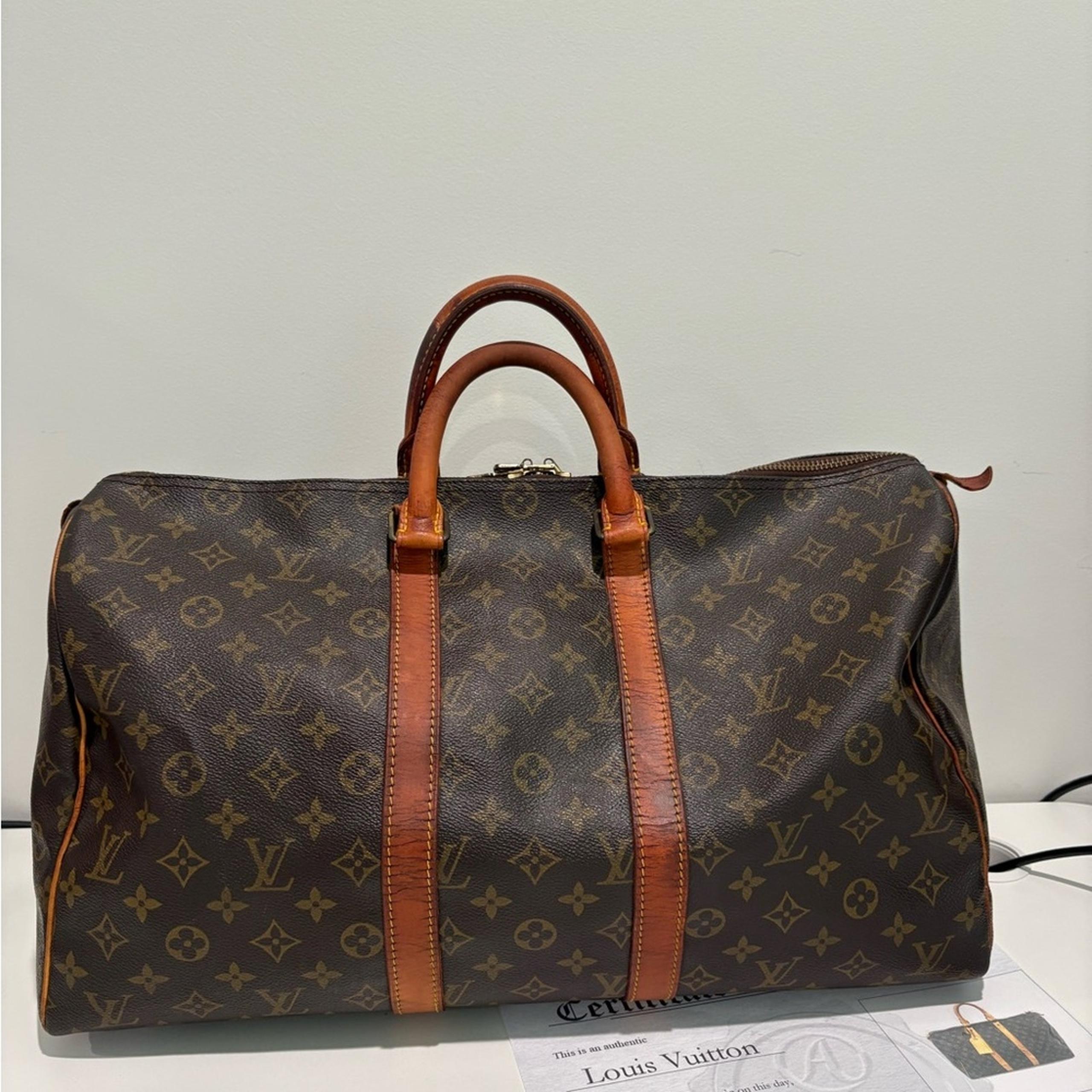 Authentic LOUIS VUITTON Keepall 45 duffel bag travel with certificate - Louis Vuitton