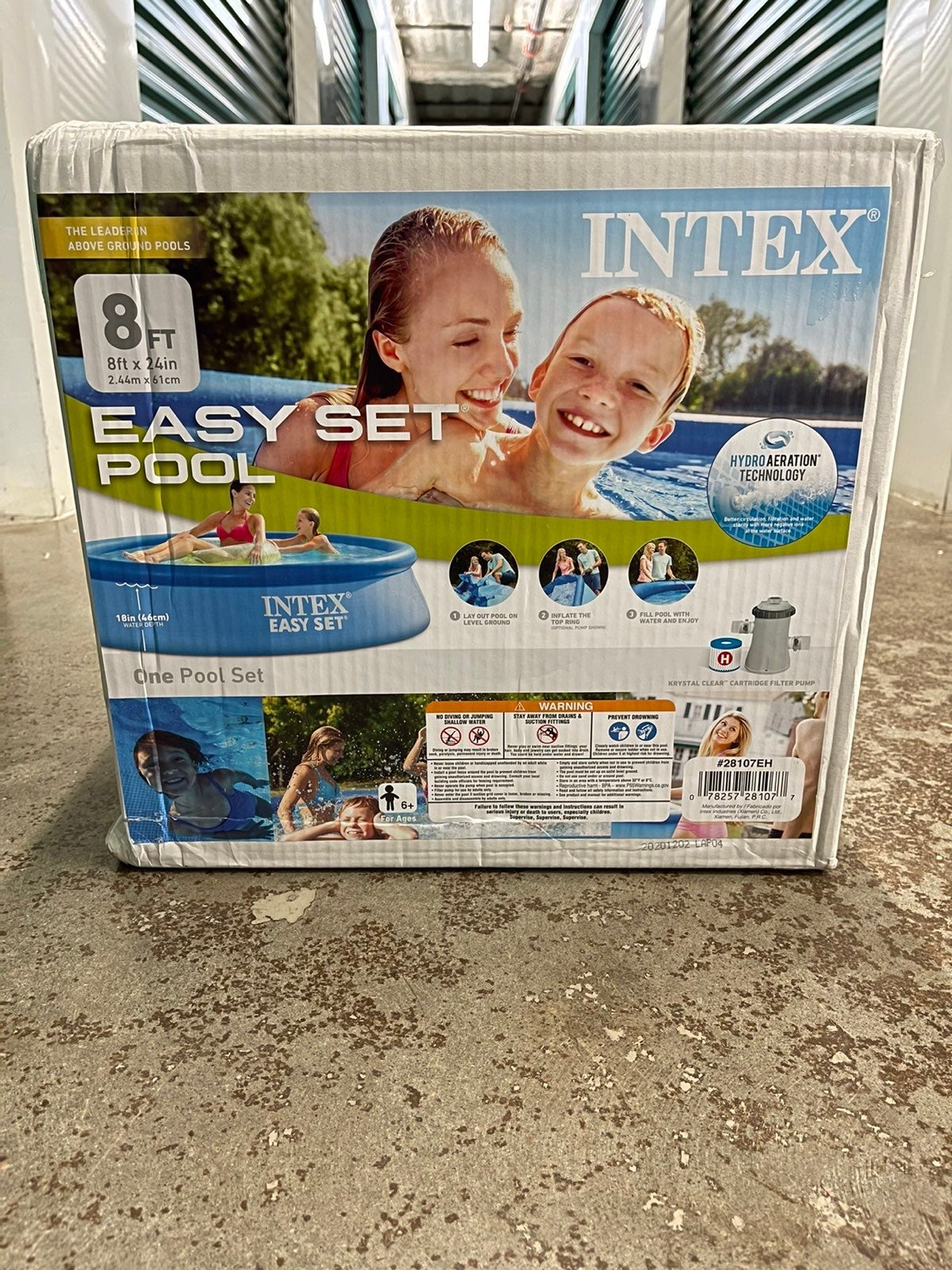 Intex 8ft x 24in Pool W/ Filter Pump