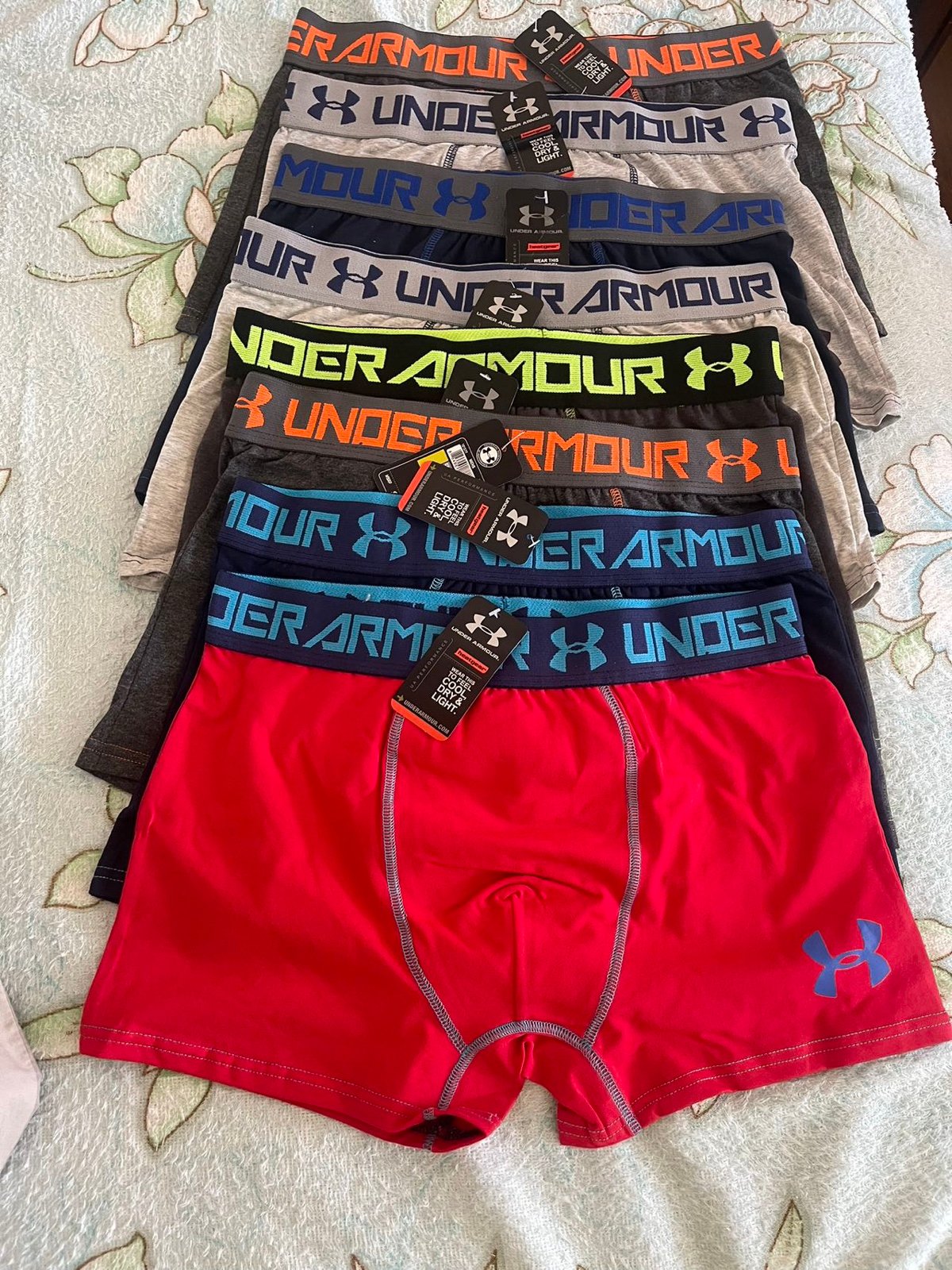 Men 8-Pack Under Armour UA Charged Cotton Boxerjock Underwear XL