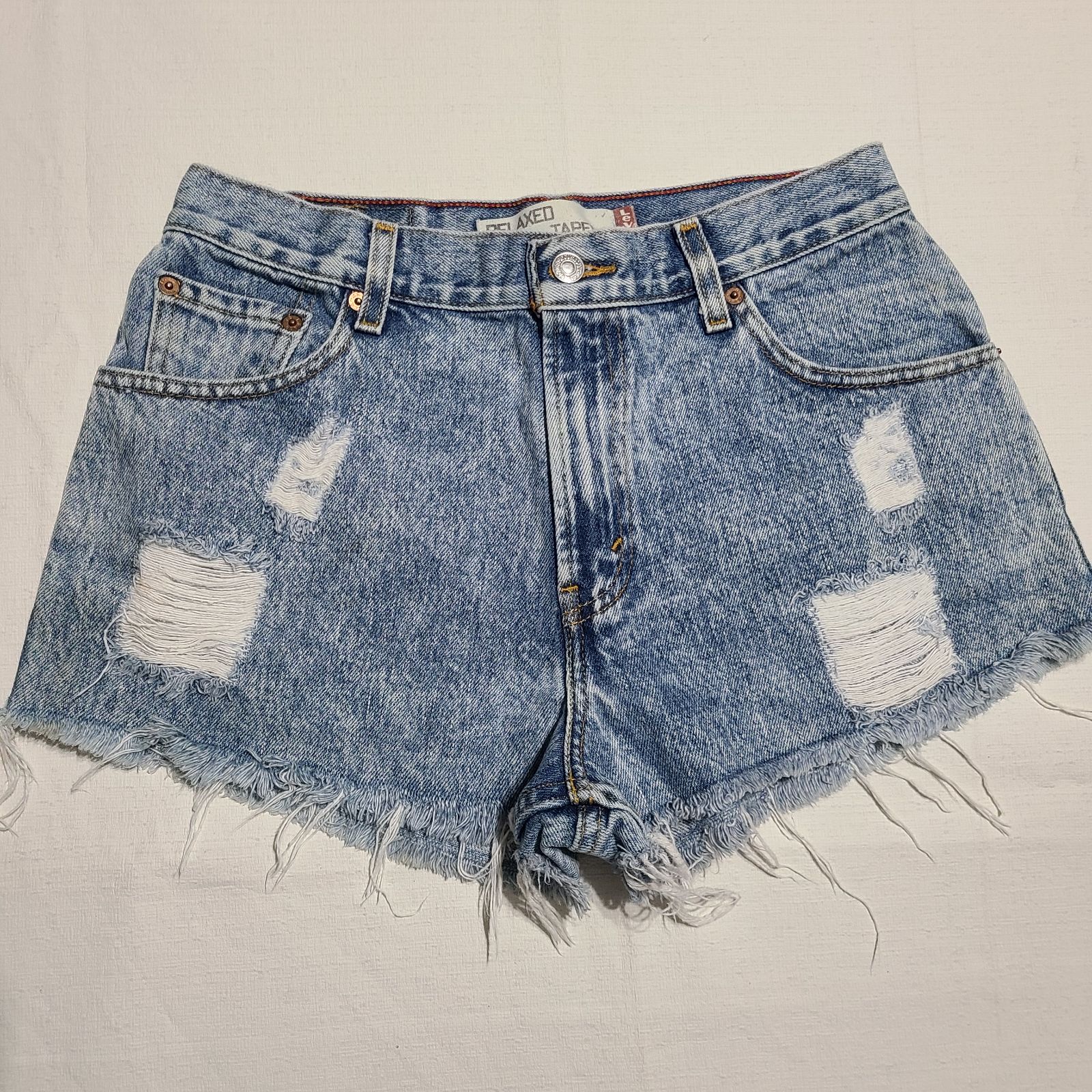 Levi's 550 Relaxed Tapered Cut Off Shorts sz 10 L