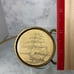 Vintage Faux Scrimshaw Nautical Sailboat Solid Brass Barlow Belt Buckle