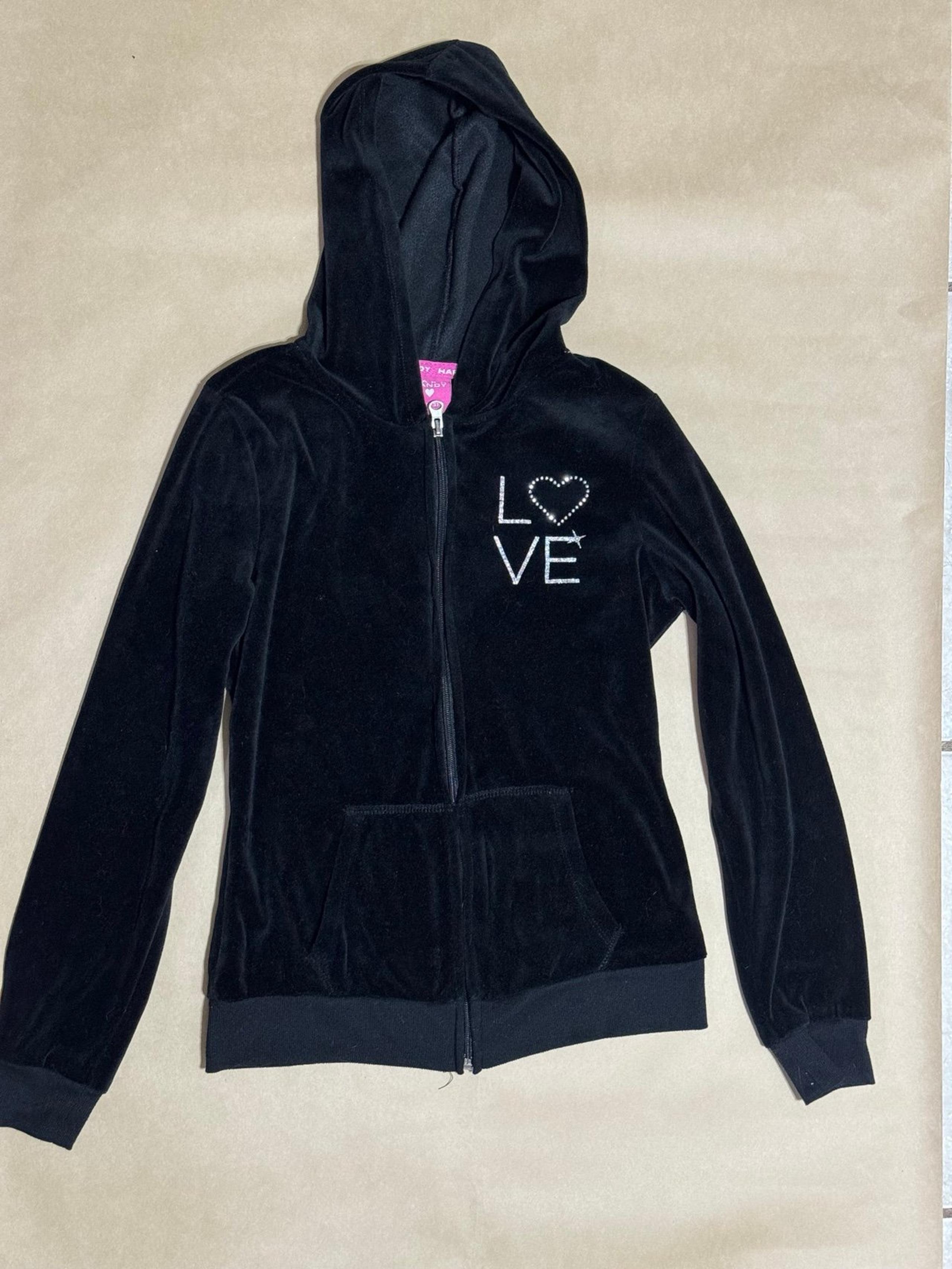 Y2K velour zip up