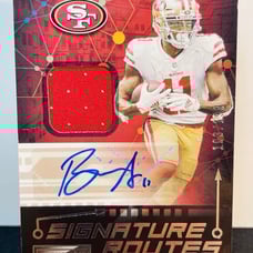 2021 Panini Playbook Signature Routes Brandon Aiyuk Auto Mem #SRO-BAI /199 SP