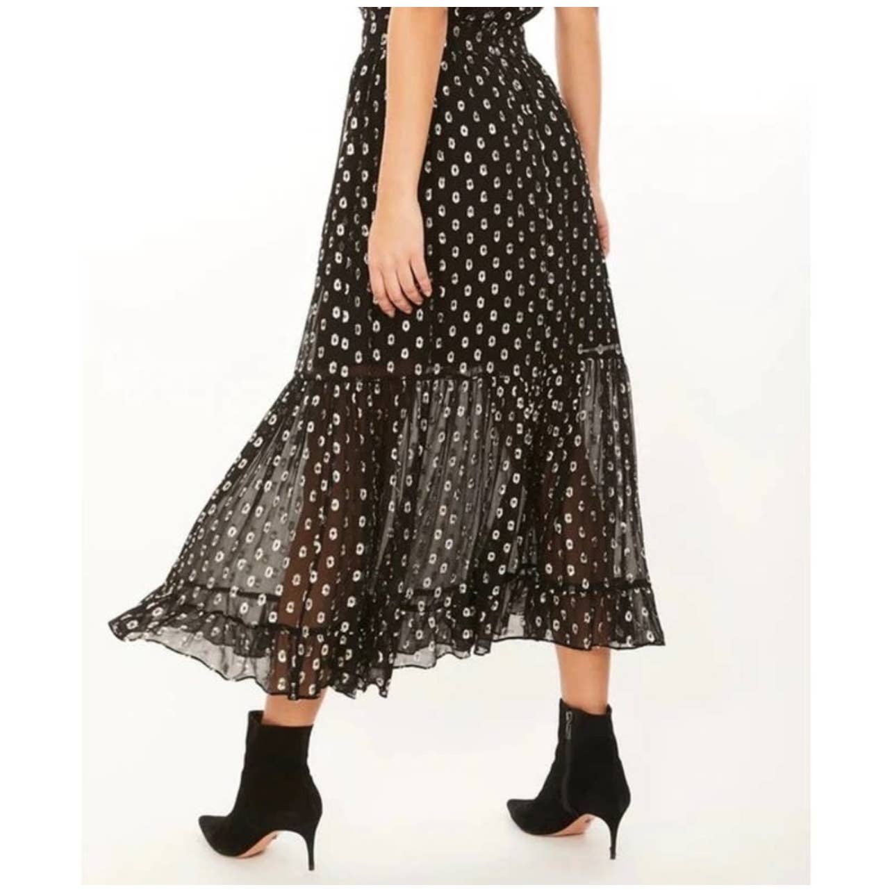 Generation Love Selena Skirt in Black/Silver Combo Size Medium