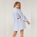 SOVERE Vive Cut Out Smock Mini Dress - Powder Blue NWT Women Dress Size S