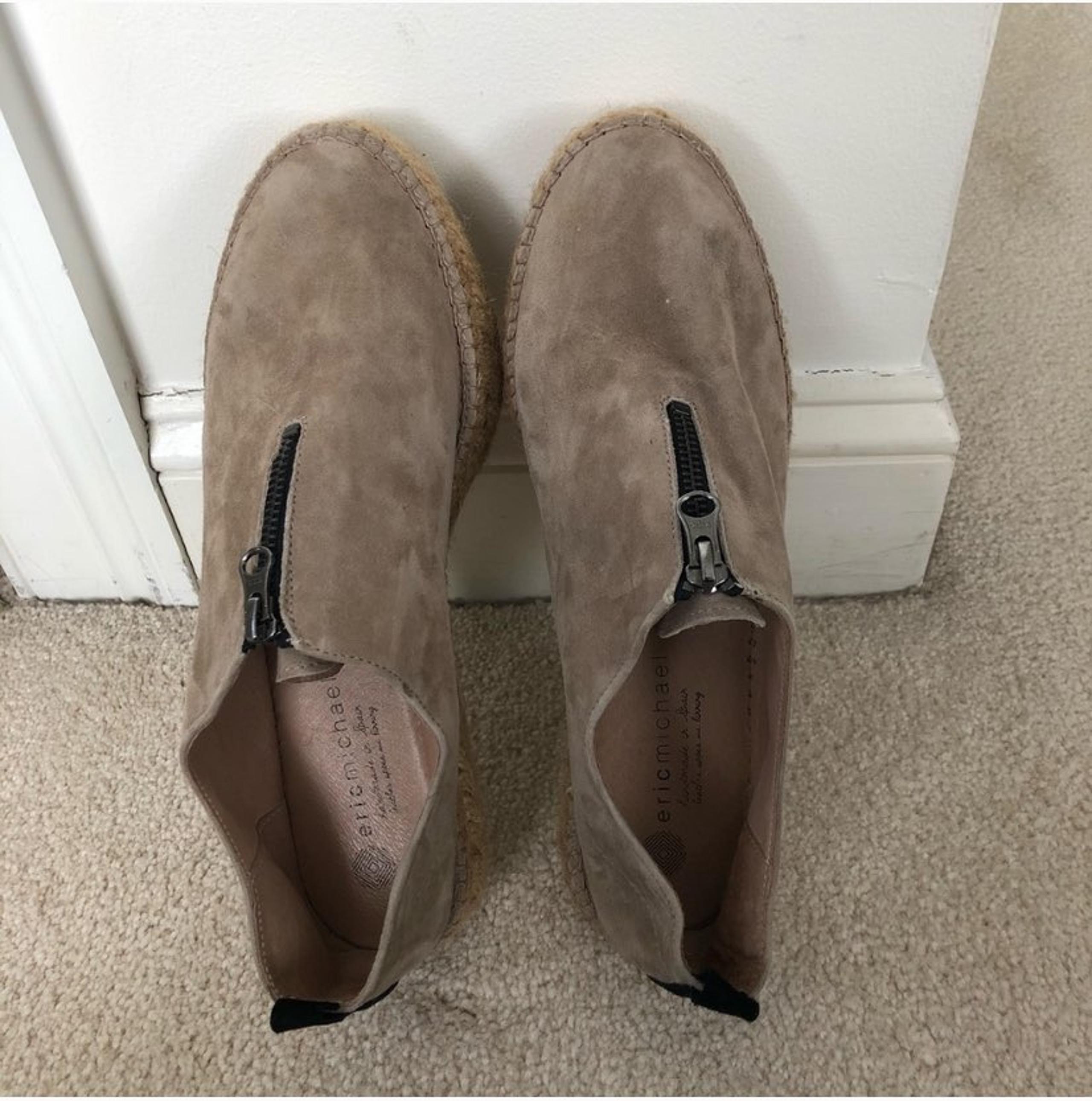 Eric Michael suede platform espadrilles